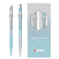Preview: Caran d'Ache Set 849 ballpoint+mechanical pen Blue Lagoon, light blue